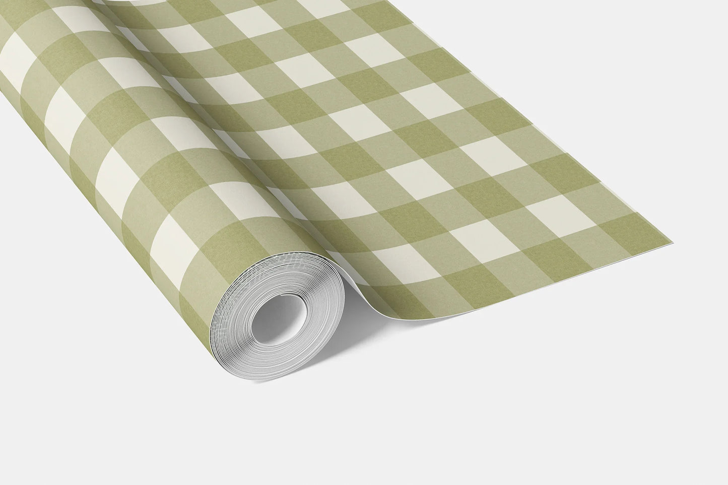 Bramwell Gingham Wallpaper - Spring Pasture