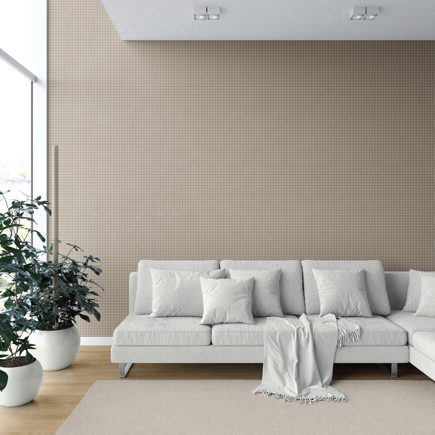 Cavendish Weave Wallpaper - Natural Linen