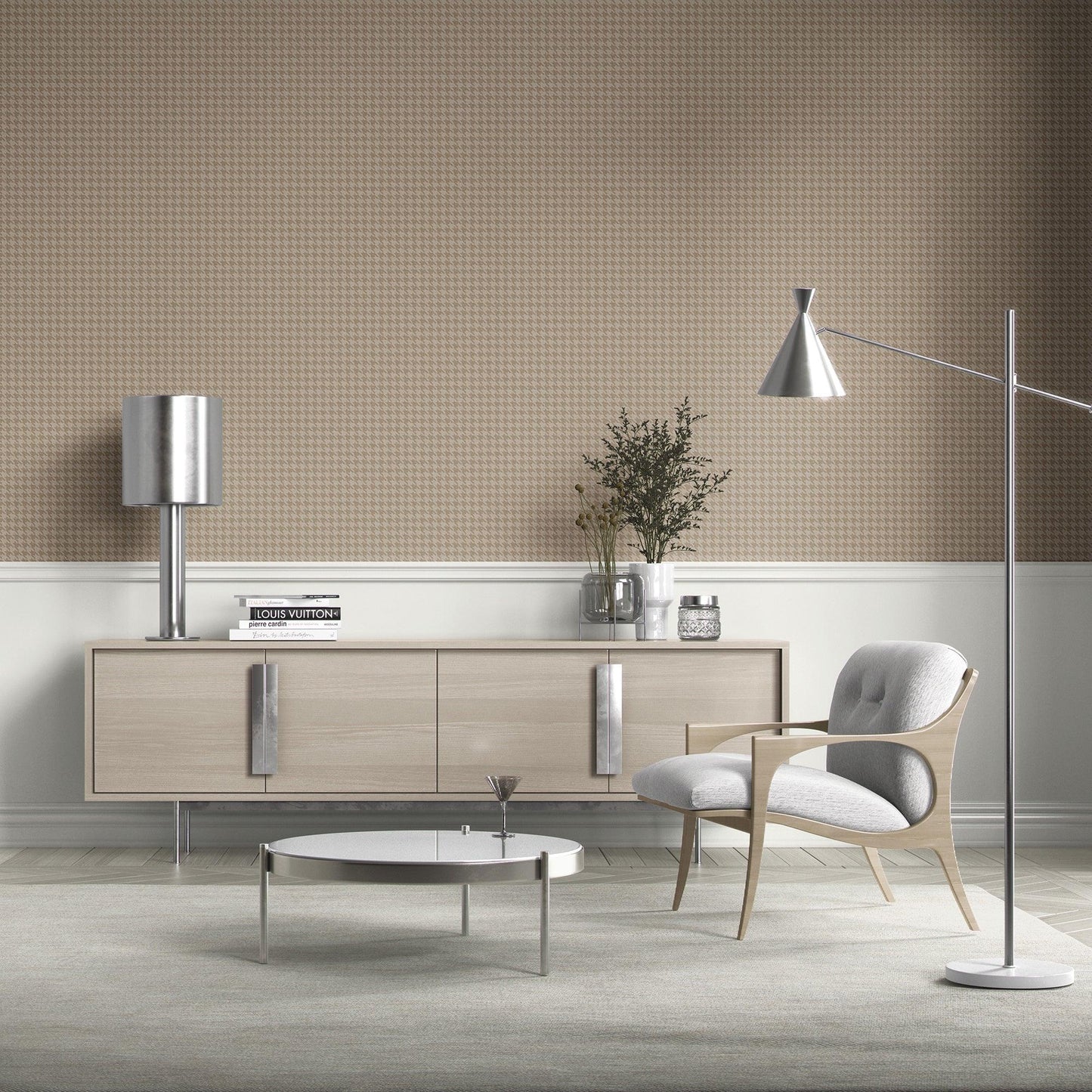 Cavendish Weave Wallpaper - Natural Linen