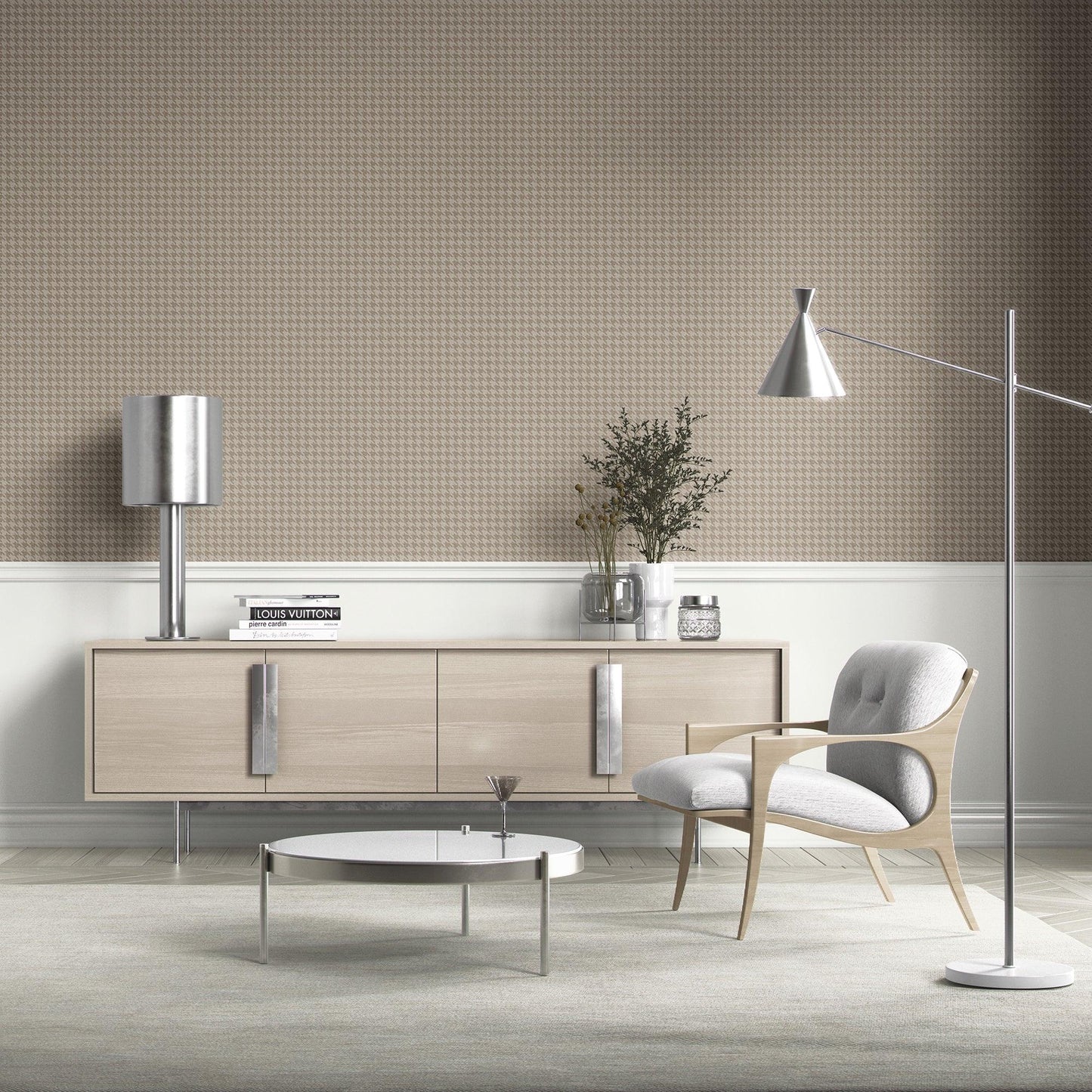 Cavendish Weave Wallpaper - Sandstone