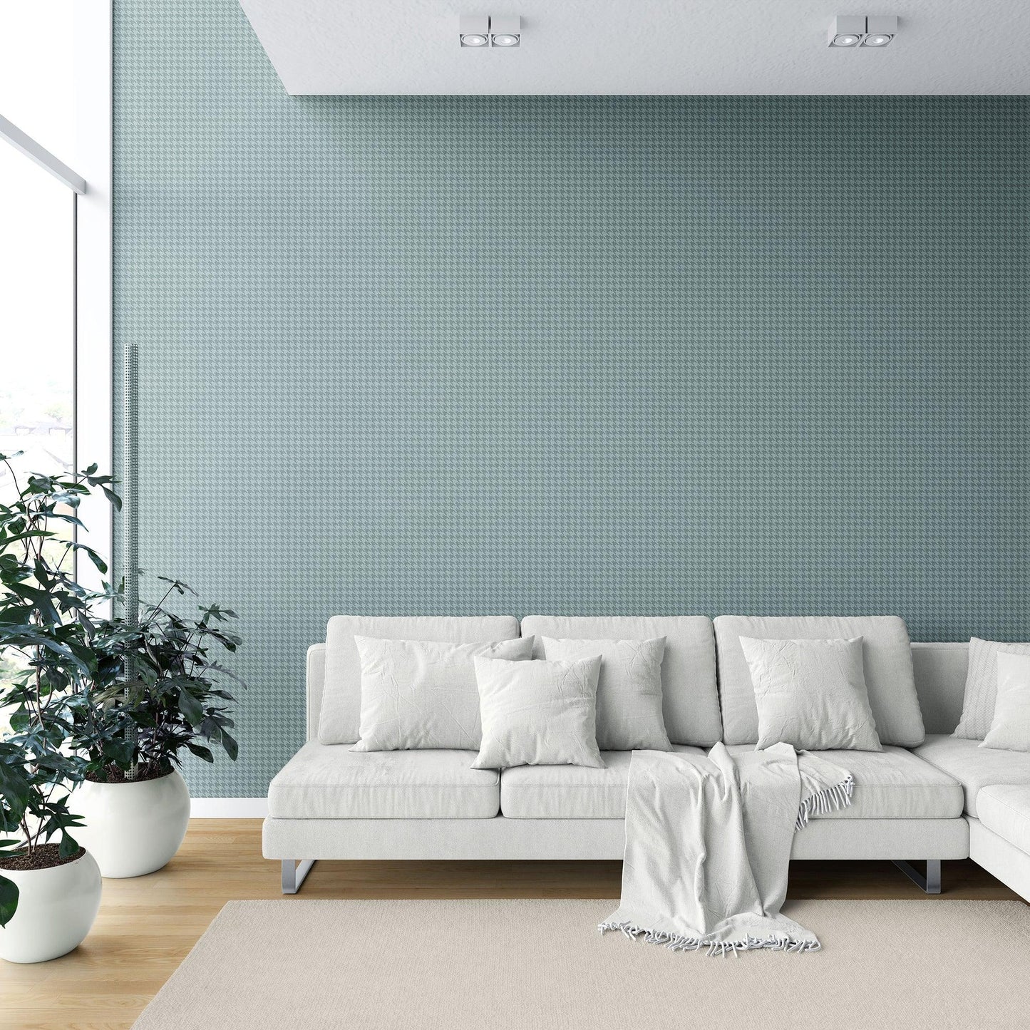 Cavendish Weave Wallpaper - Soft Blue