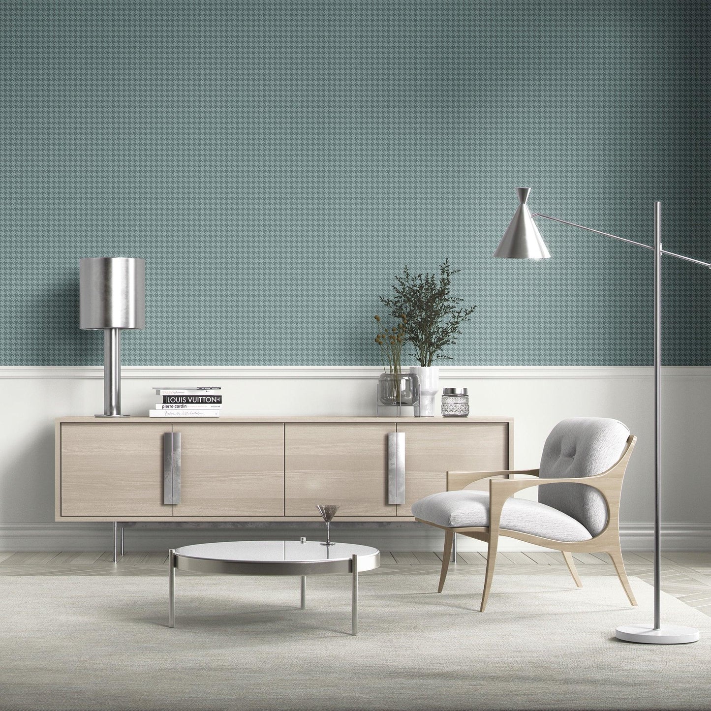 Cavendish Weave Wallpaper - Soft Blue