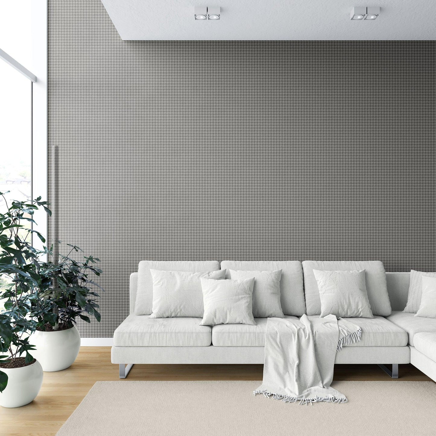 Cavendish Weave Wallpaper - Mid Grey
