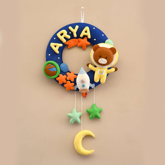 Star Voyager Felt Name Plate for Children