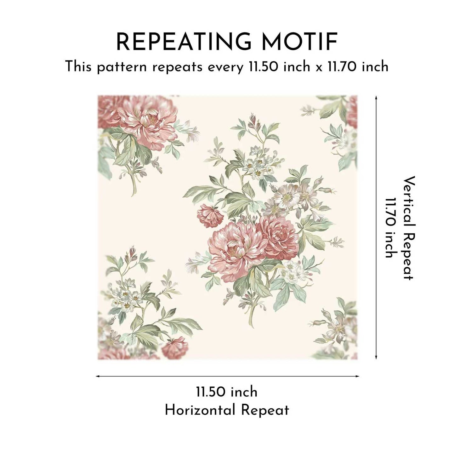 Rosemoor Wallpaper - Antique Ivory