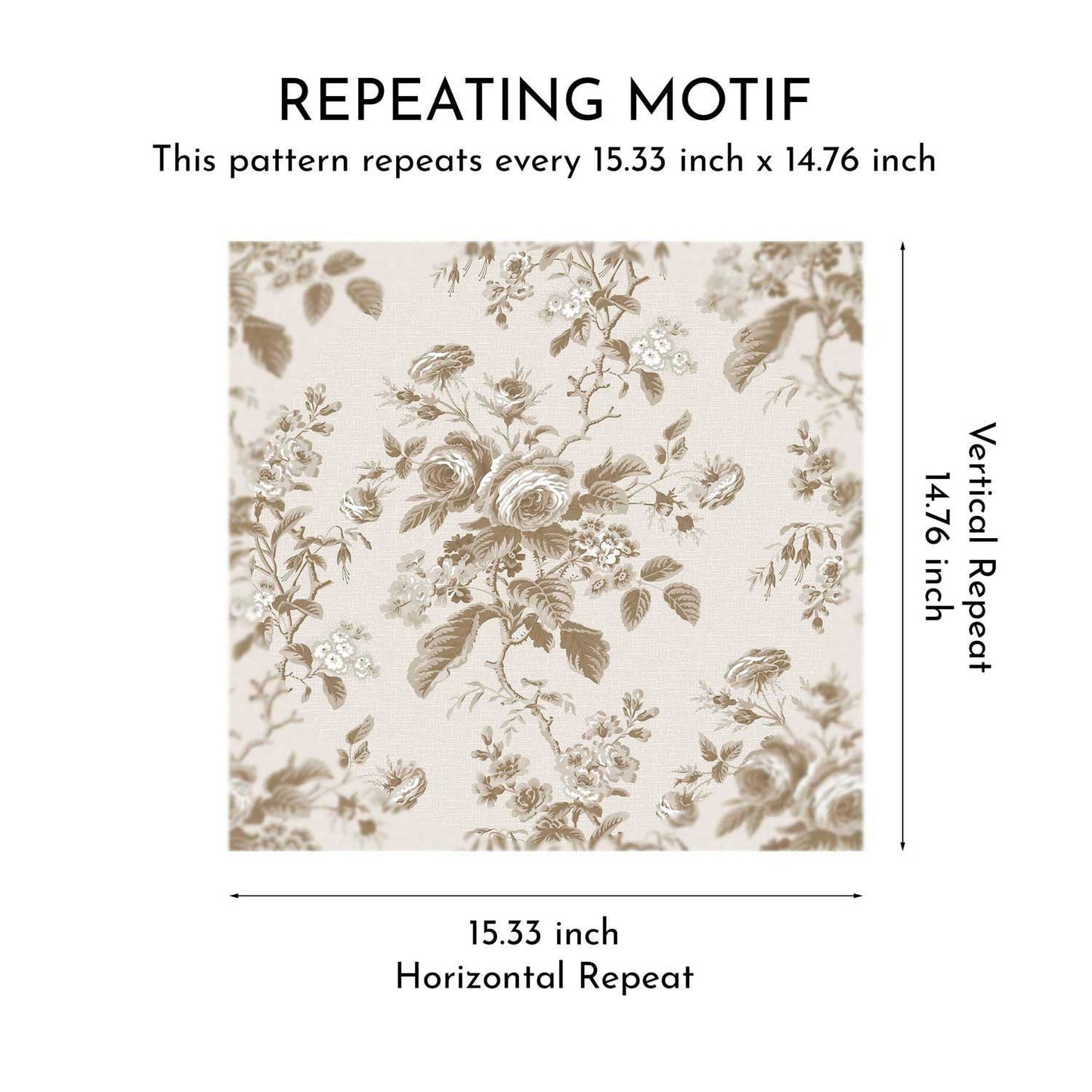 Rosalind Manor Wallpaper - Soft Taupe