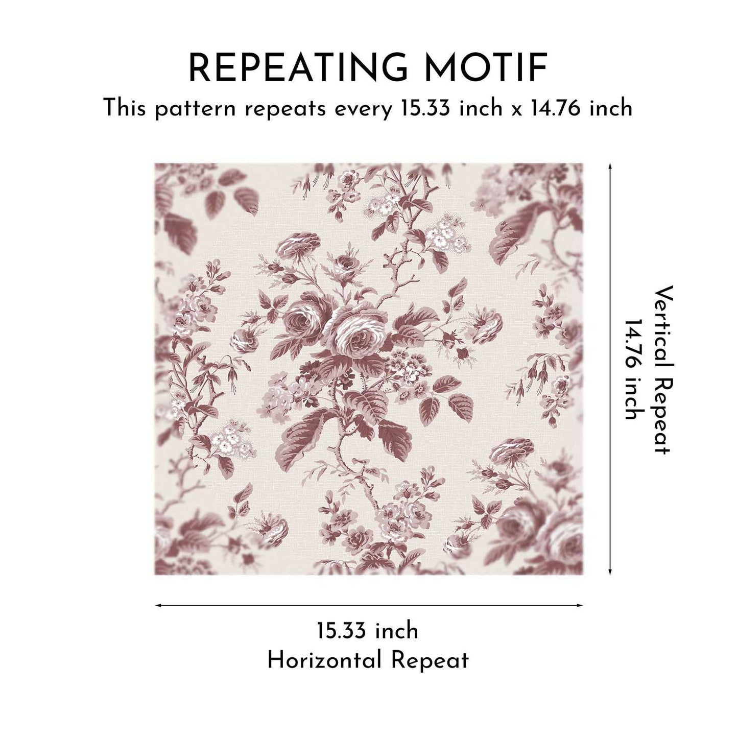 Rosalind Manor Wallpaper - Rosewood Charm