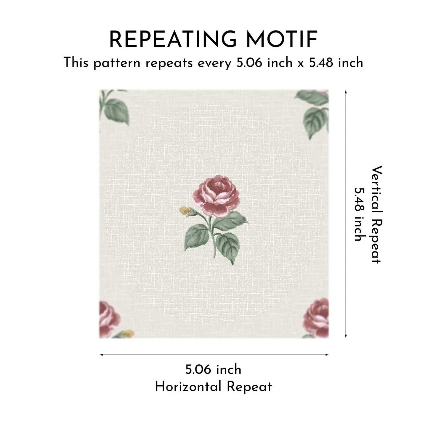 Rosewood Sprig Wallpaper - Heritage Rose