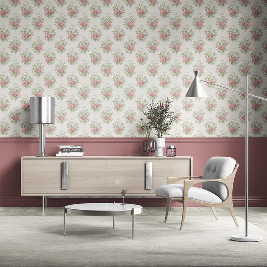 Rosemoor Wallpaper - Classic Cream