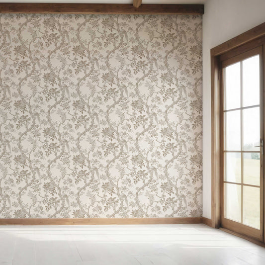 Willowbourne Wallpaper - Taupe Whisper