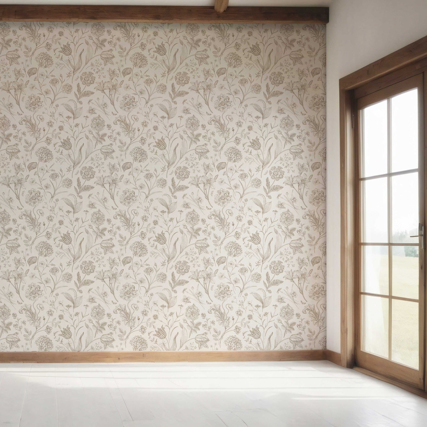 Garden Anthology Wallpaper - Antique Ivory