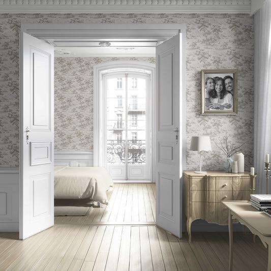 Pastoral Elegy Wallpaper - Misty Taupe