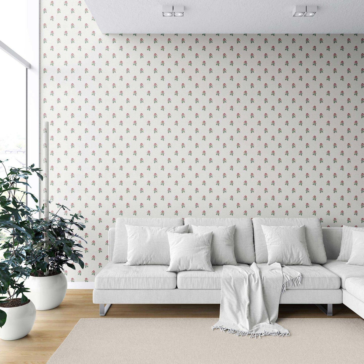 Rosewood Sprig Wallpaper - Heritage Rose