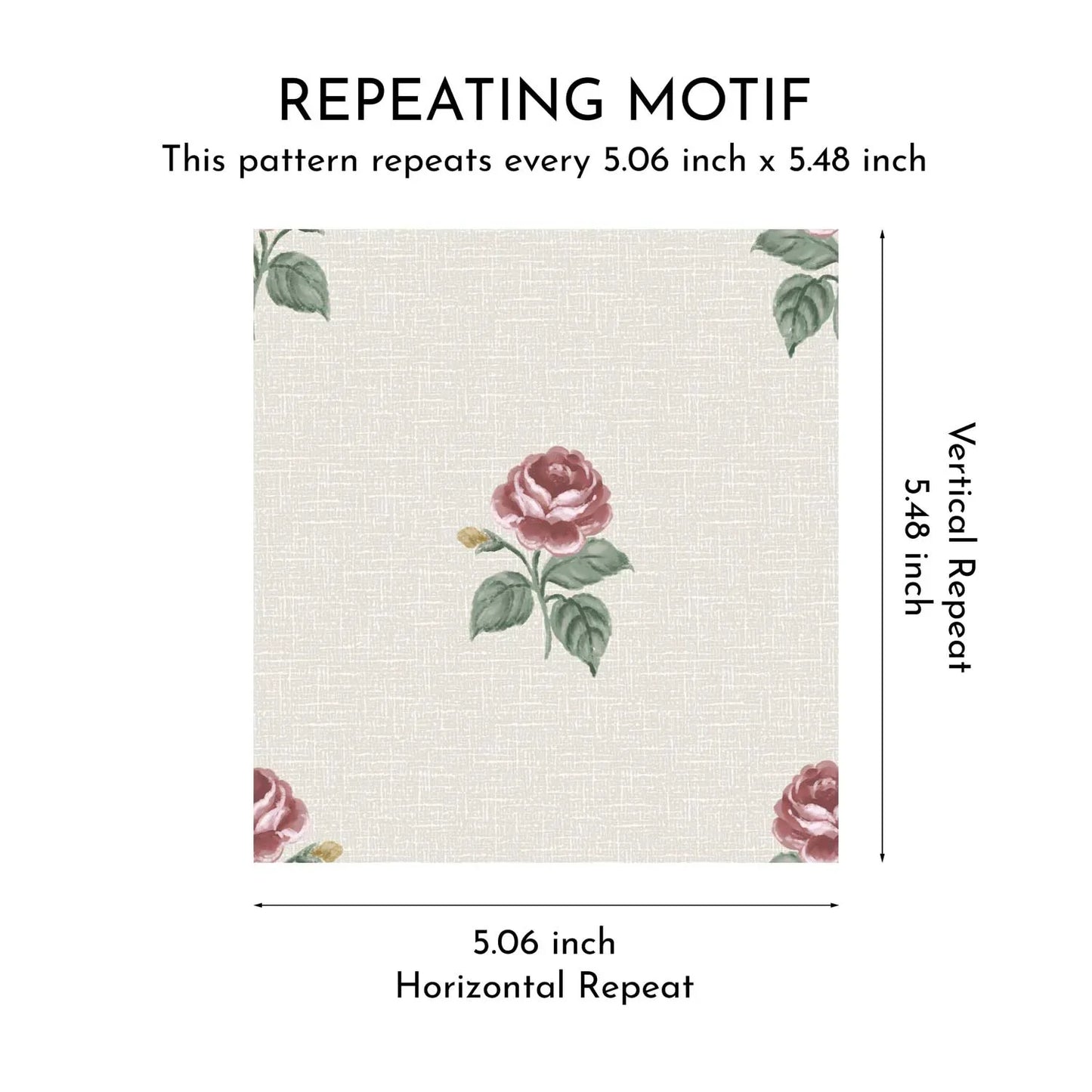 Rosewood Sprig Wallpaper - Heritage Rose