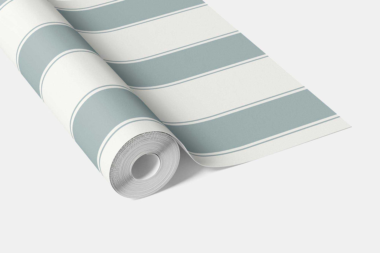 Kensington Stripe Wallpaper - Harbour Mist