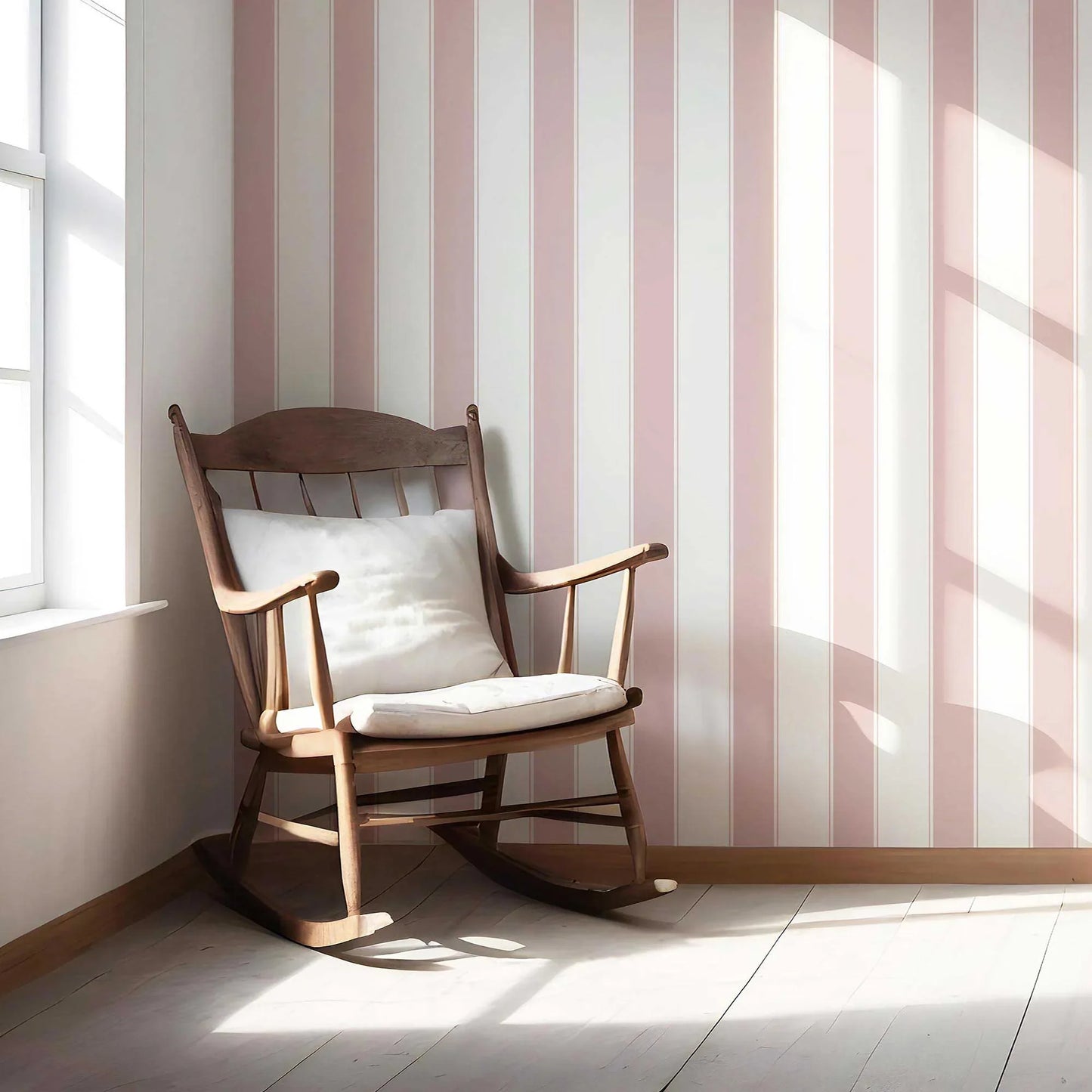 Kensington Stripe Wallpaper - Blush Parlour
