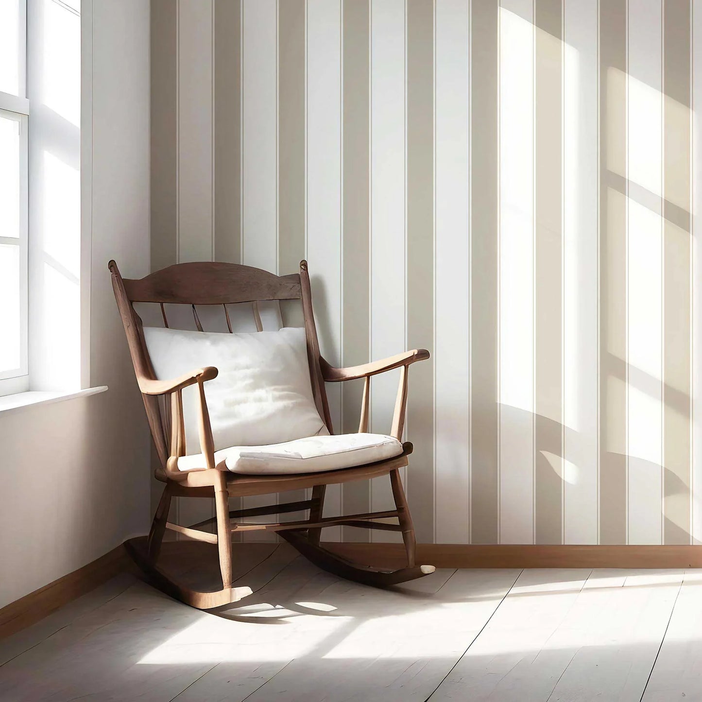 Kensington Stripe Wallpaper - Manor Taupe