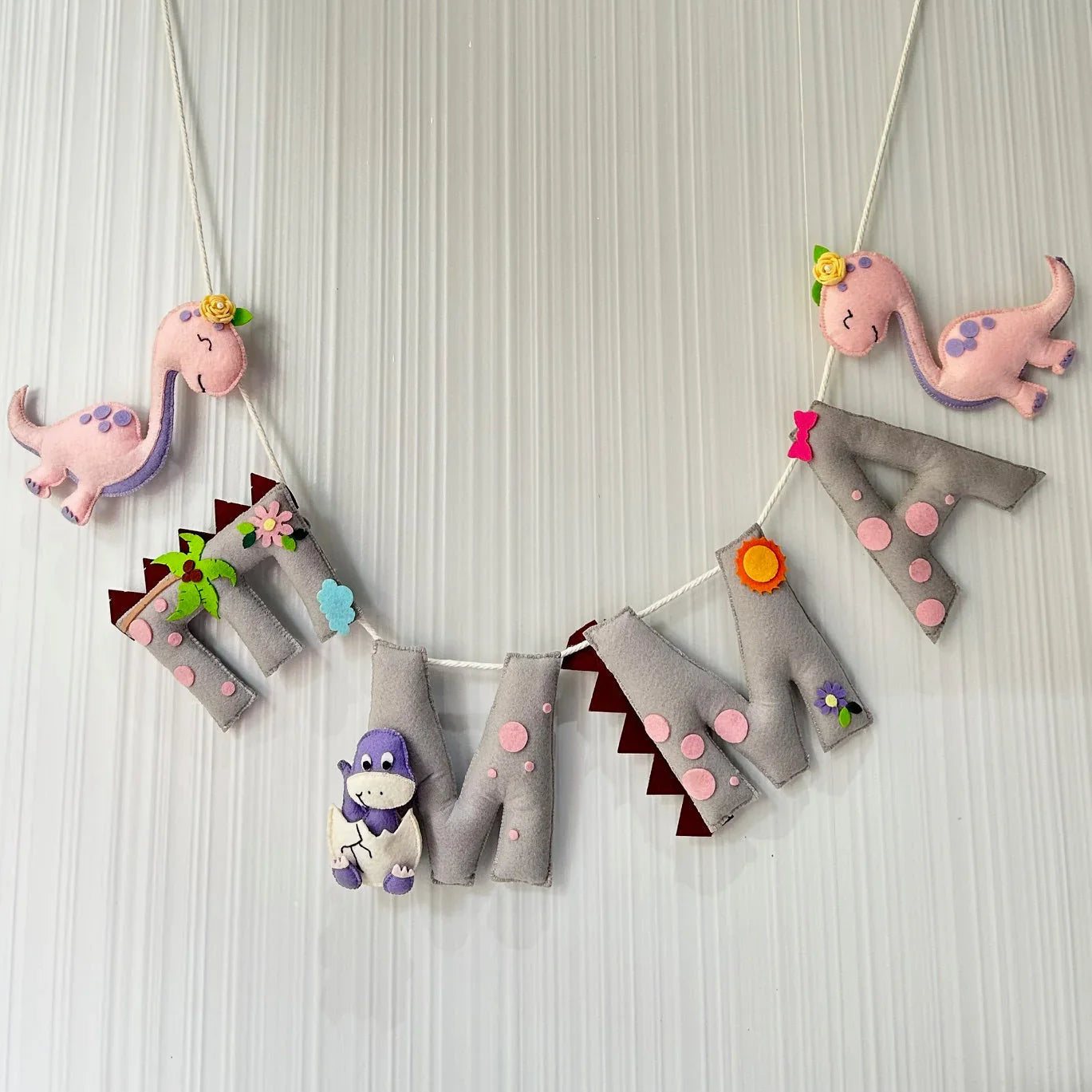 Fiona The Dinosaur Name Bunting/Garland