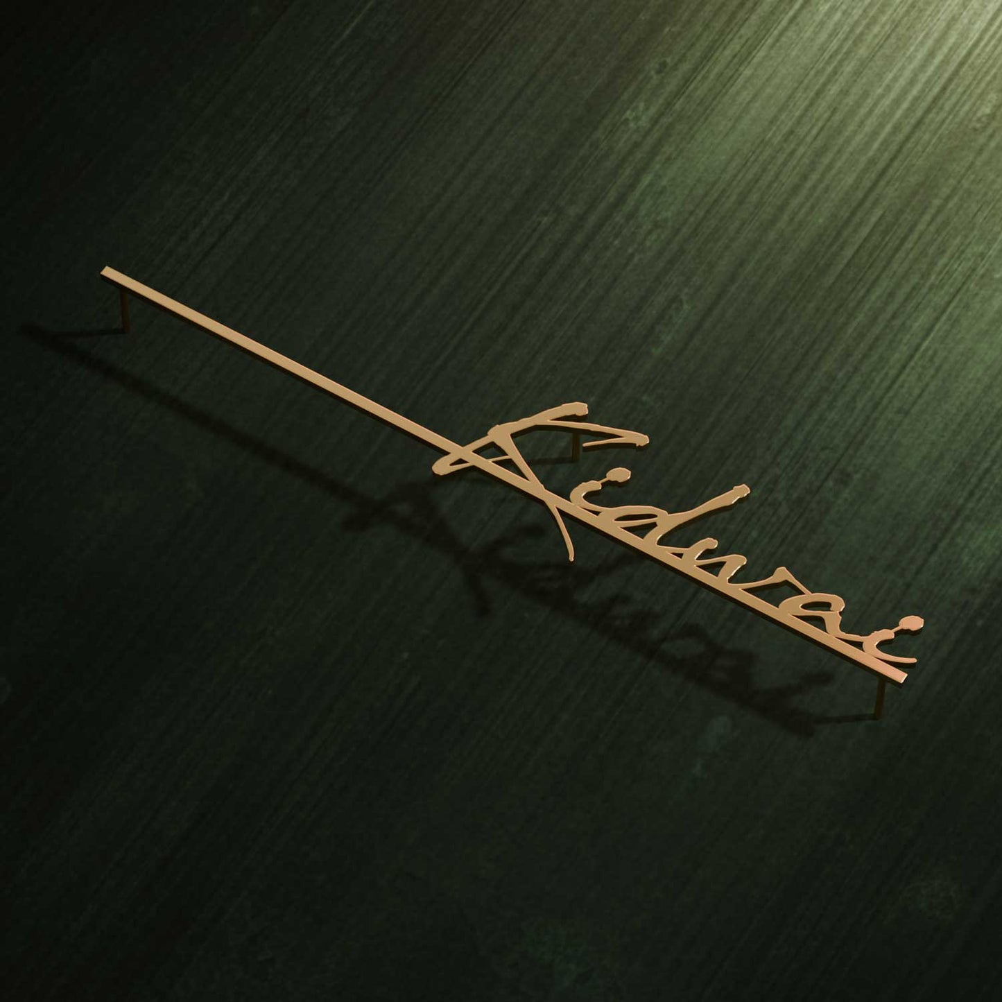 Kidwai Stainless Steel Floating Nameplate