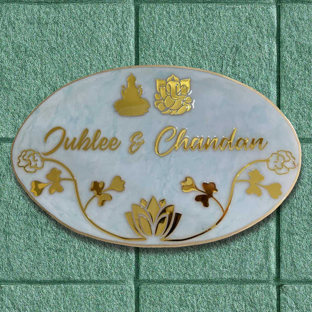 Handcrafted Resin Name Plates | Artistic & Durable Designs | Housenama ...