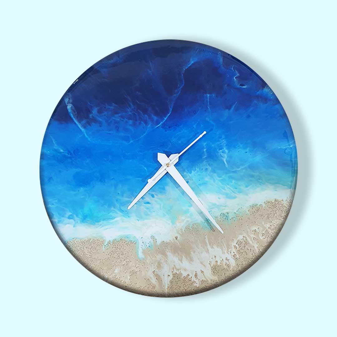 Ocean Tide Resin Wall Clock