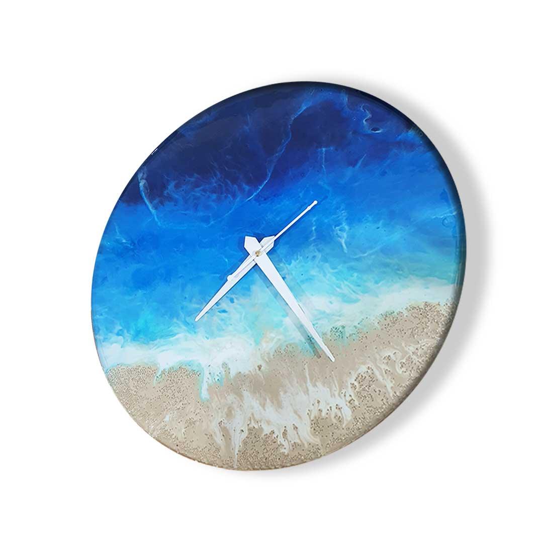 Ocean Tide Resin Wall Clock