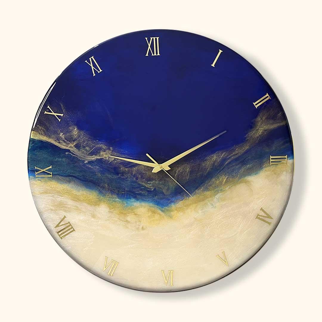 Celestial Dusk Resin Wall Clock
