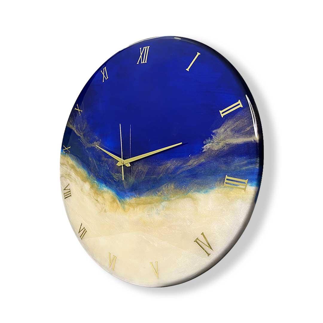 Celestial Dusk Resin Wall Clock
