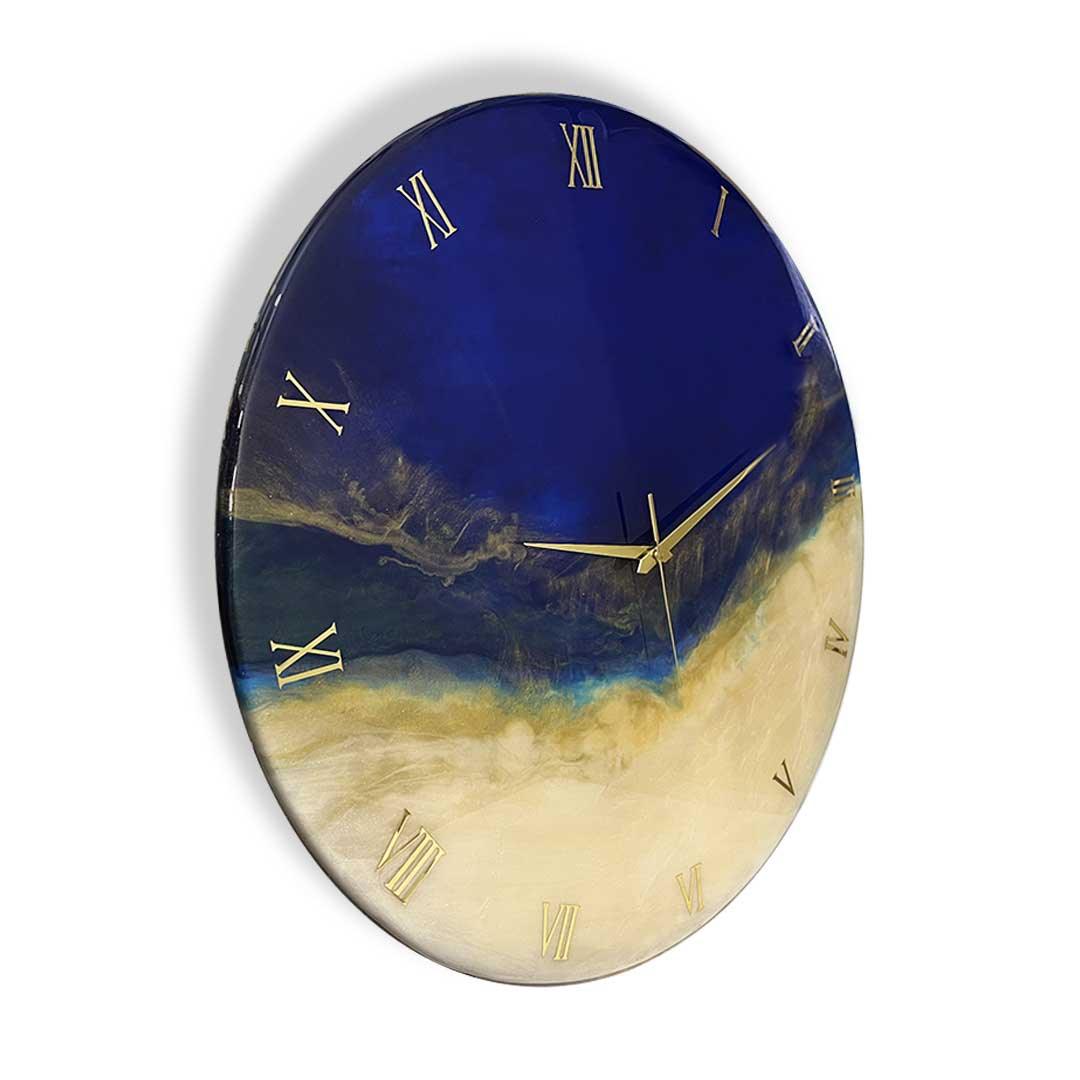 Celestial Dusk Resin Wall Clock