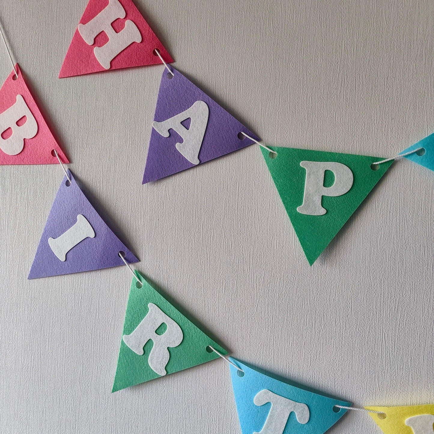 Happy Felt Flag Birthday Banner/Garland