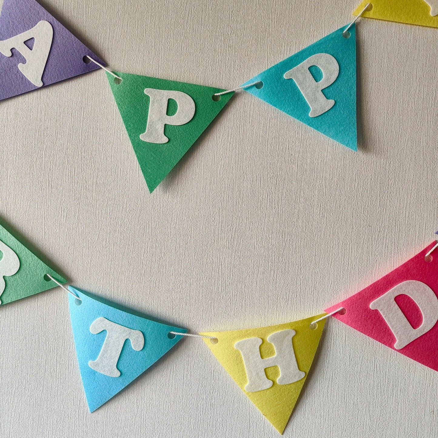 Happy Felt Flag Birthday Banner/Garland