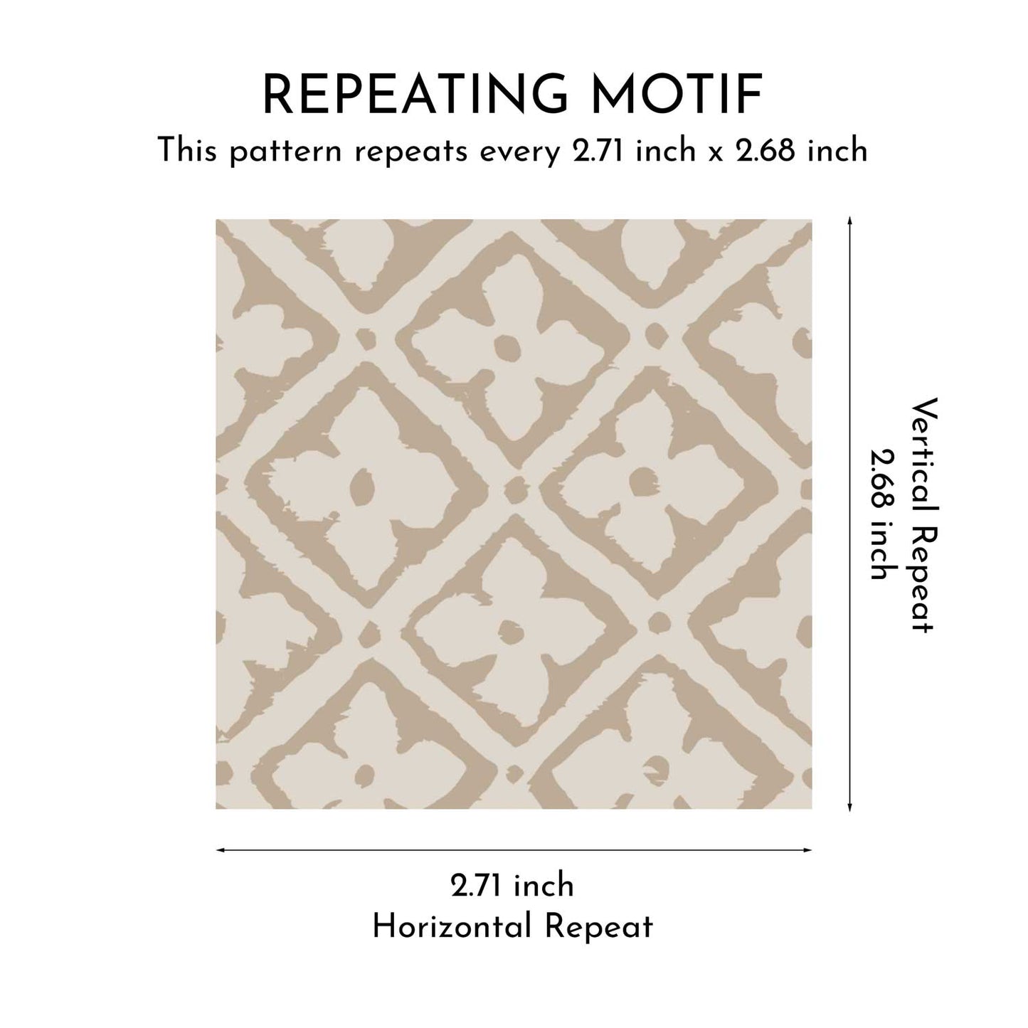 Jharokha Lattice Wallpaper - Warm Beige