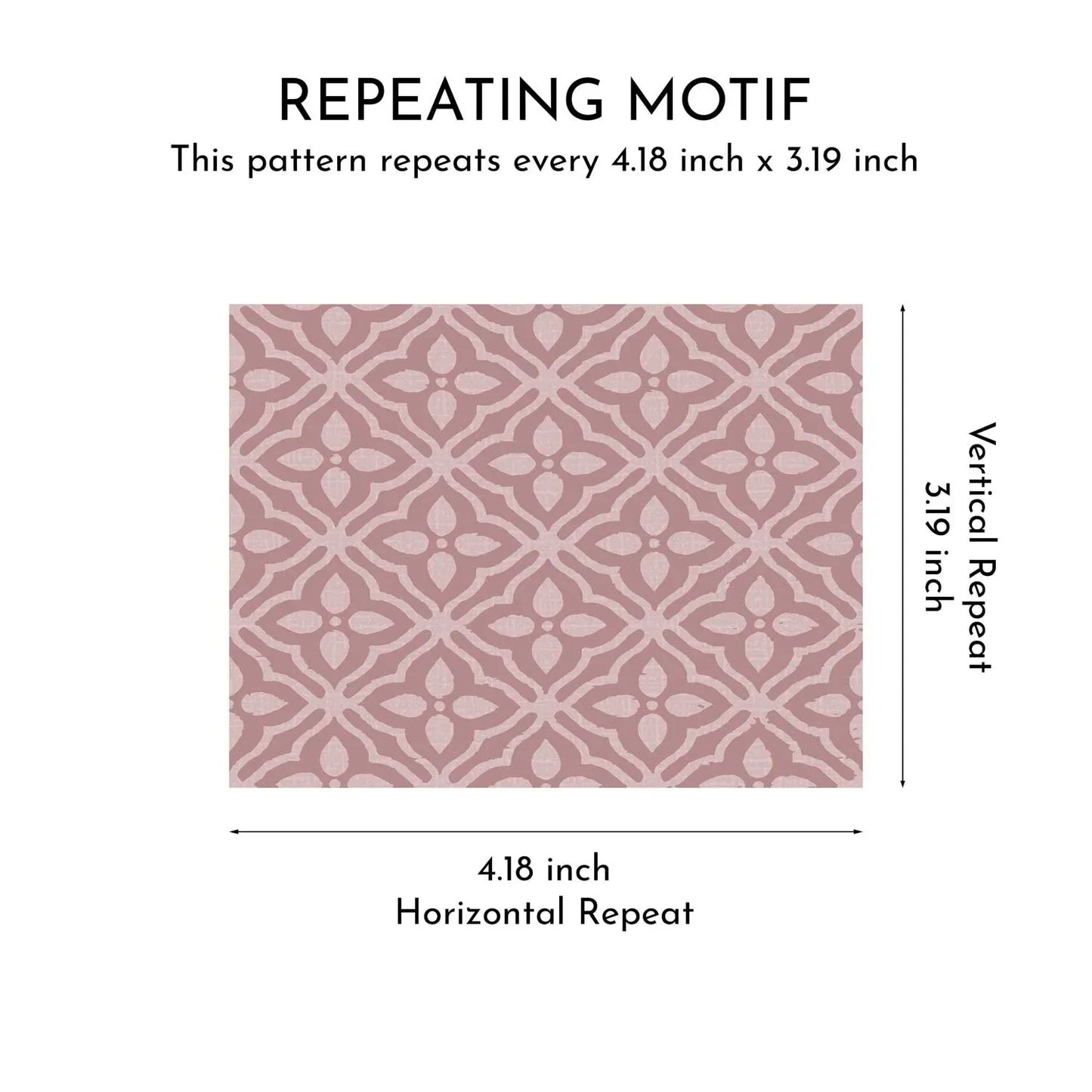 Sundar Mahal Wallpaper - Rosewood Blush