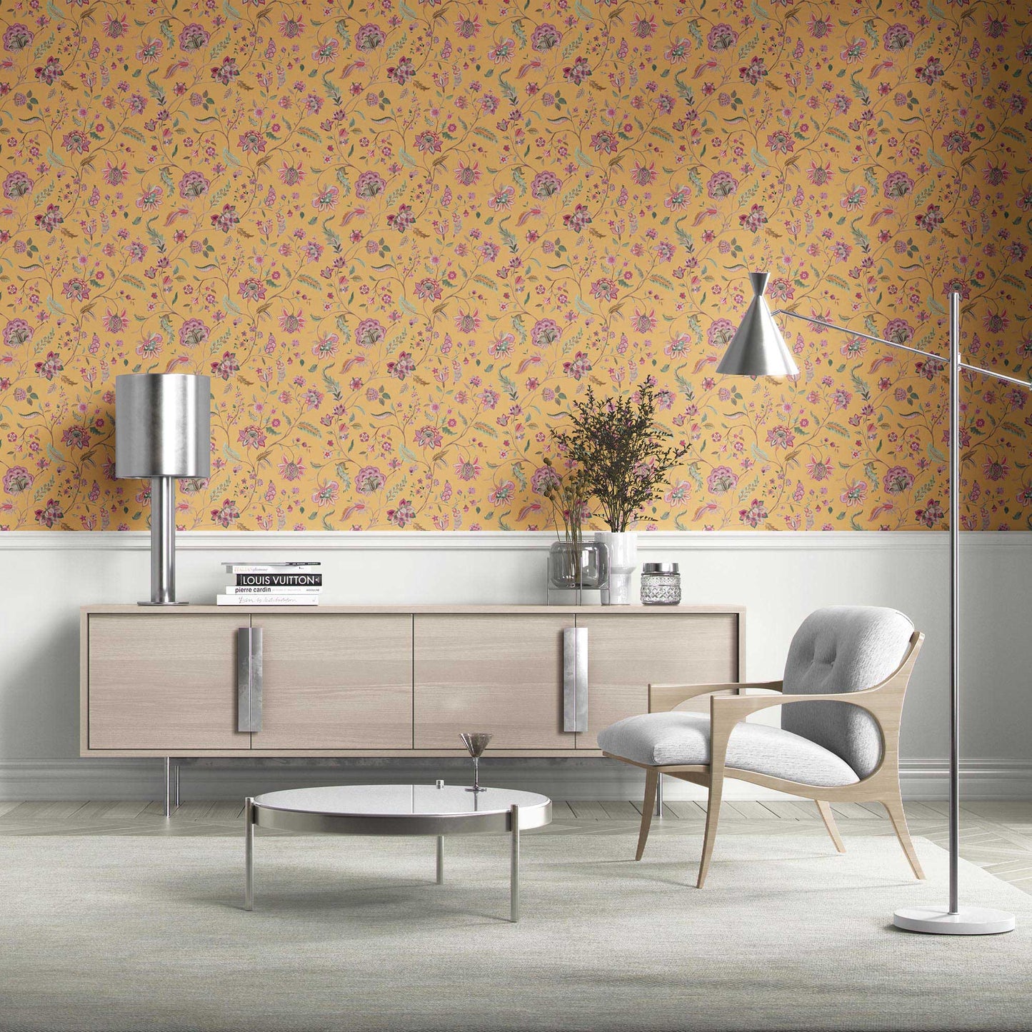 Amerbagh Wallpaper - Marigold Meadow