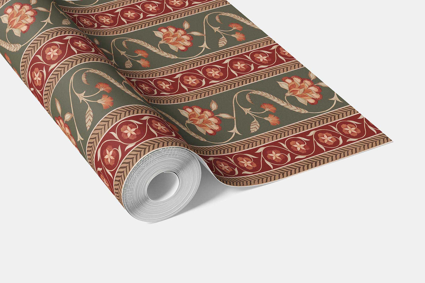 Phool Patti Wallpaper - Crimson Vine
