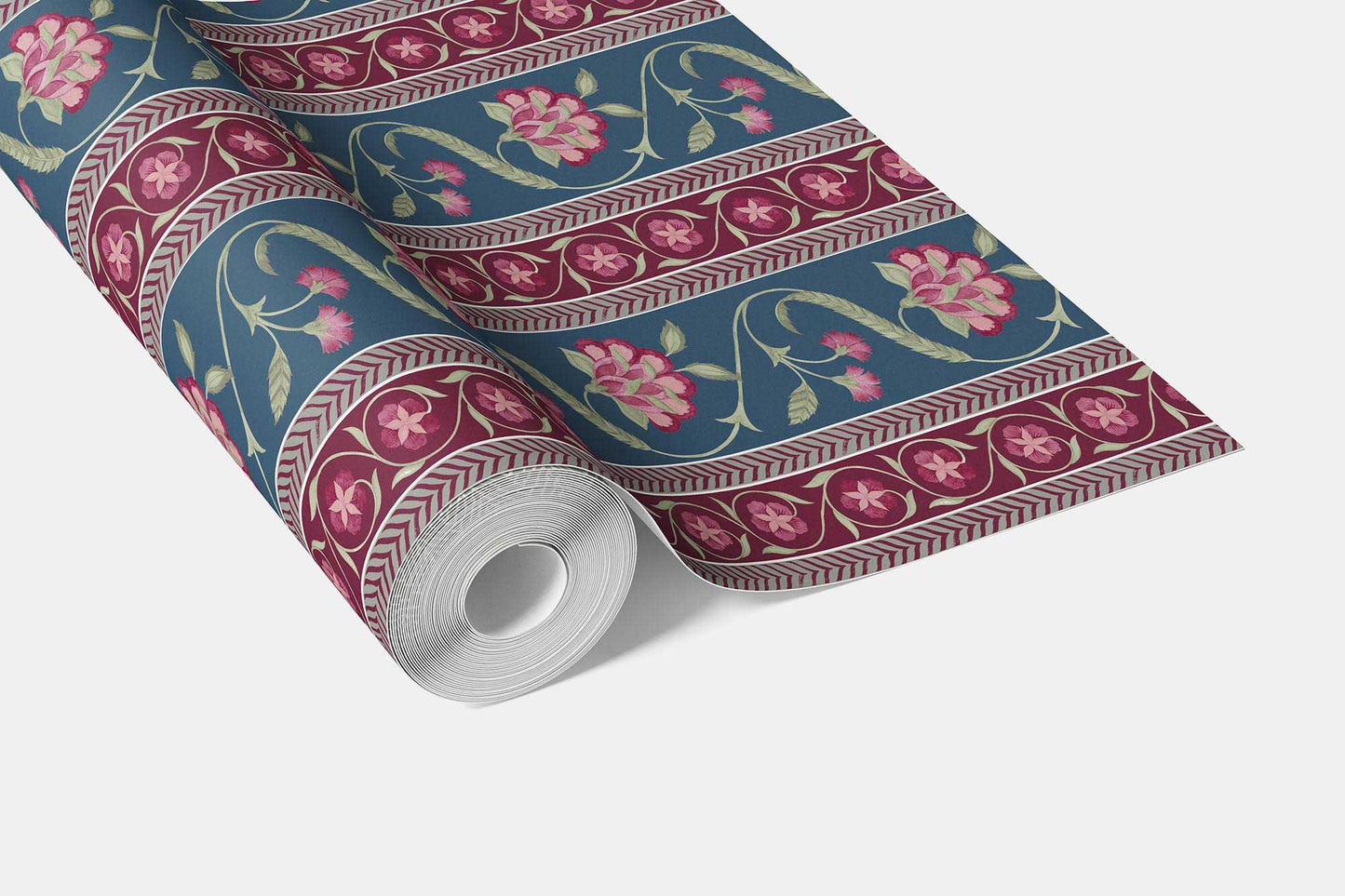 Phool Patti Wallpaper - Royal Blue