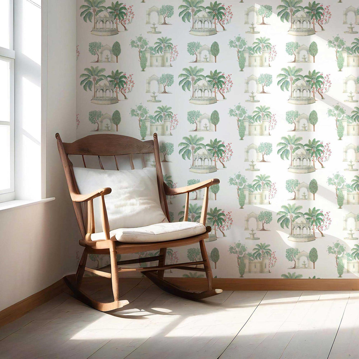 Bagh Darshan Wallpaper - Ivory Courtyard