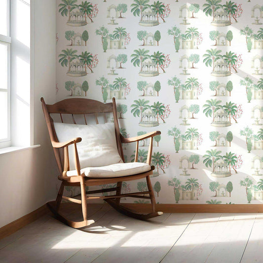 Bagh Darshan Wallpaper - Ivory Courtyard