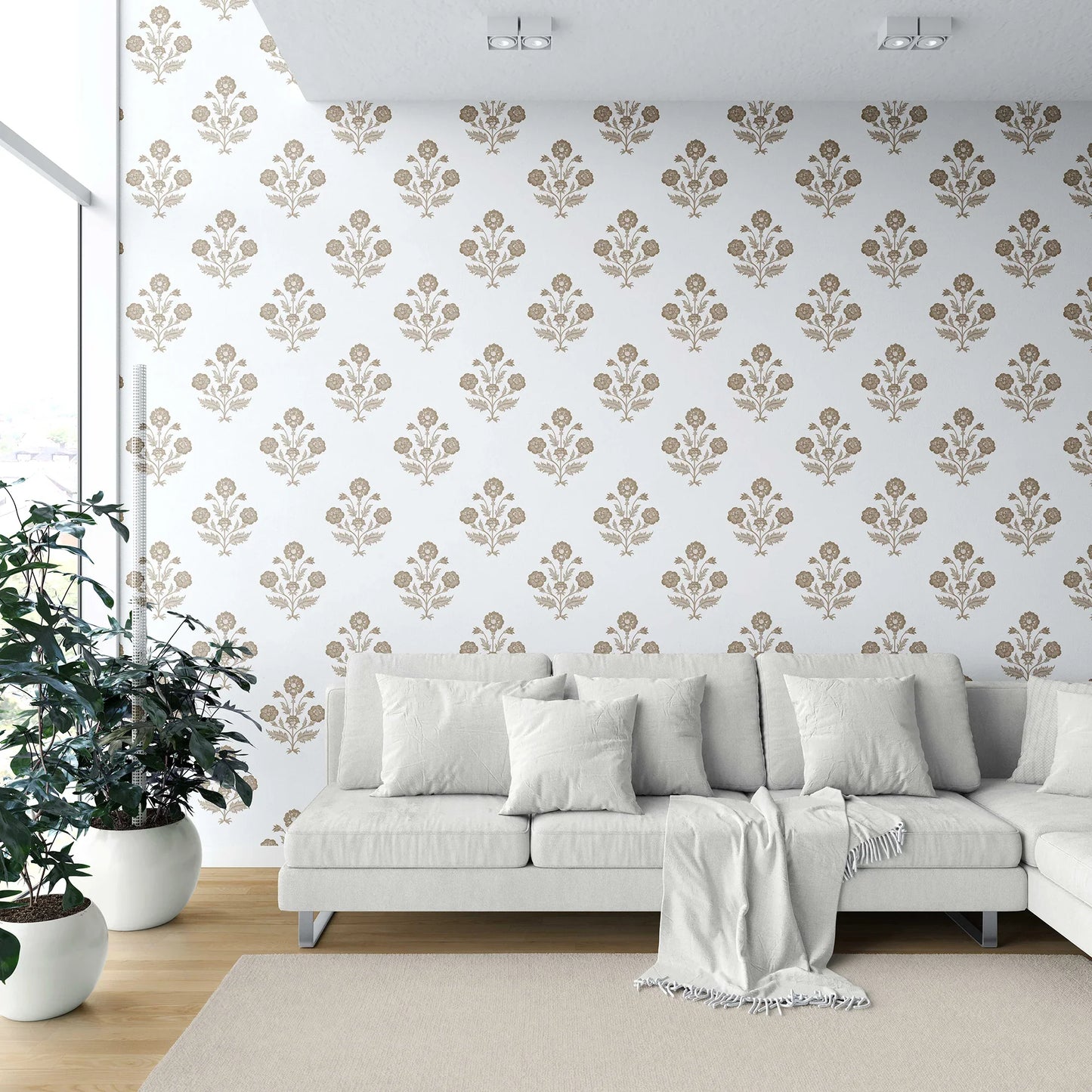 Amber Courtyard Wallpaper - Desert Sandstone