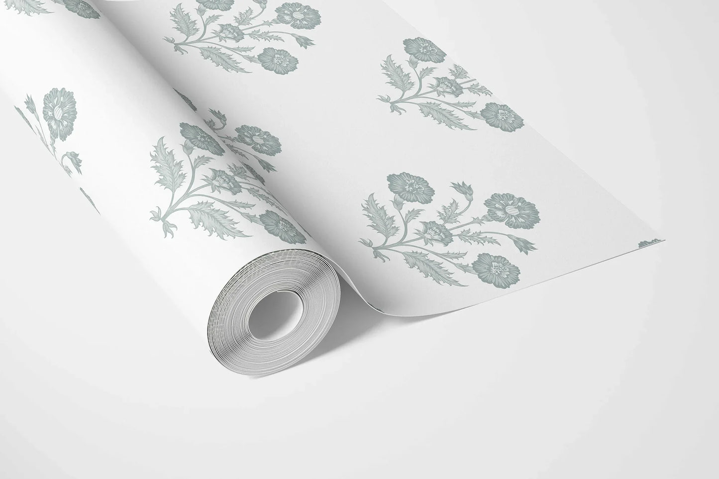 Amber Courtyard Wallpaper - Misty Teal