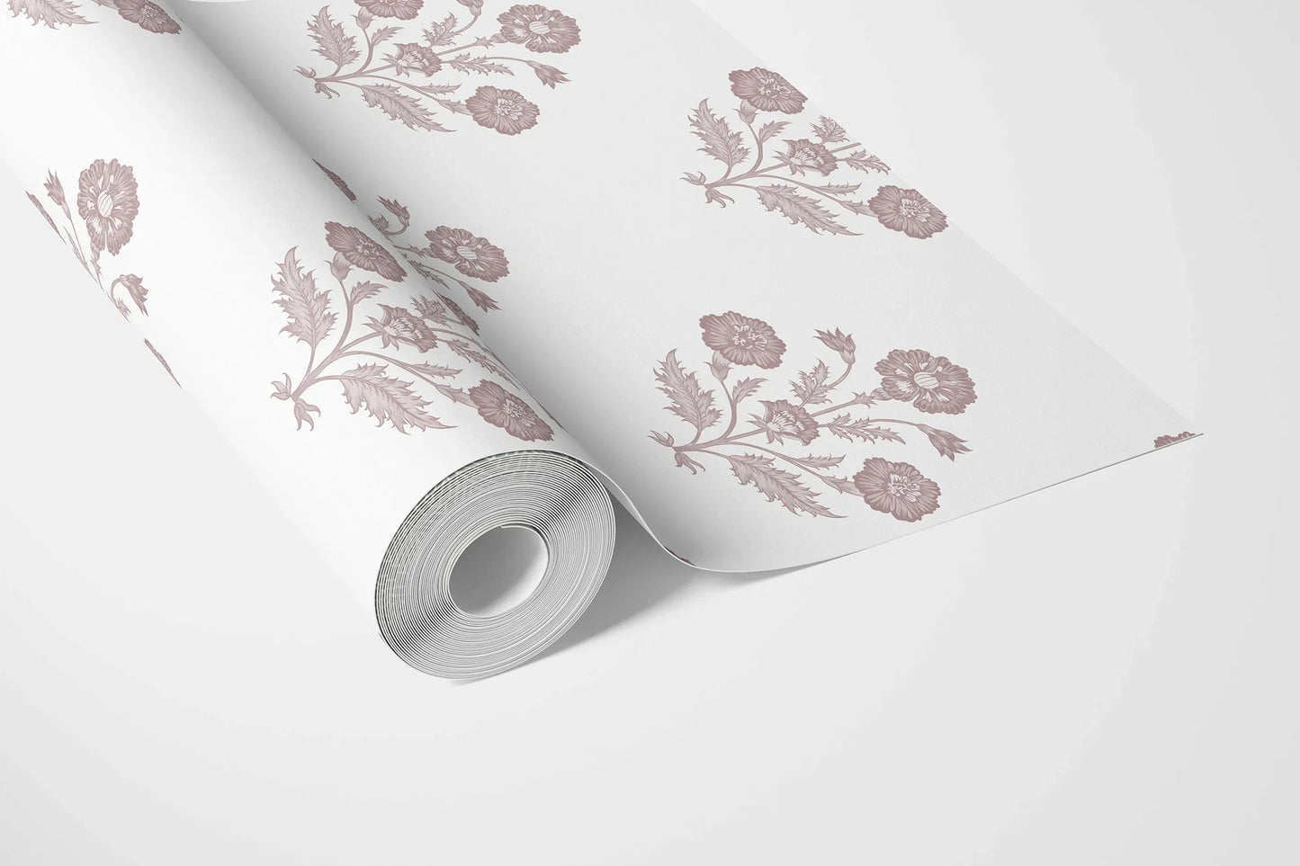 Amber Courtyard Wallpaper - Rosewood Blush