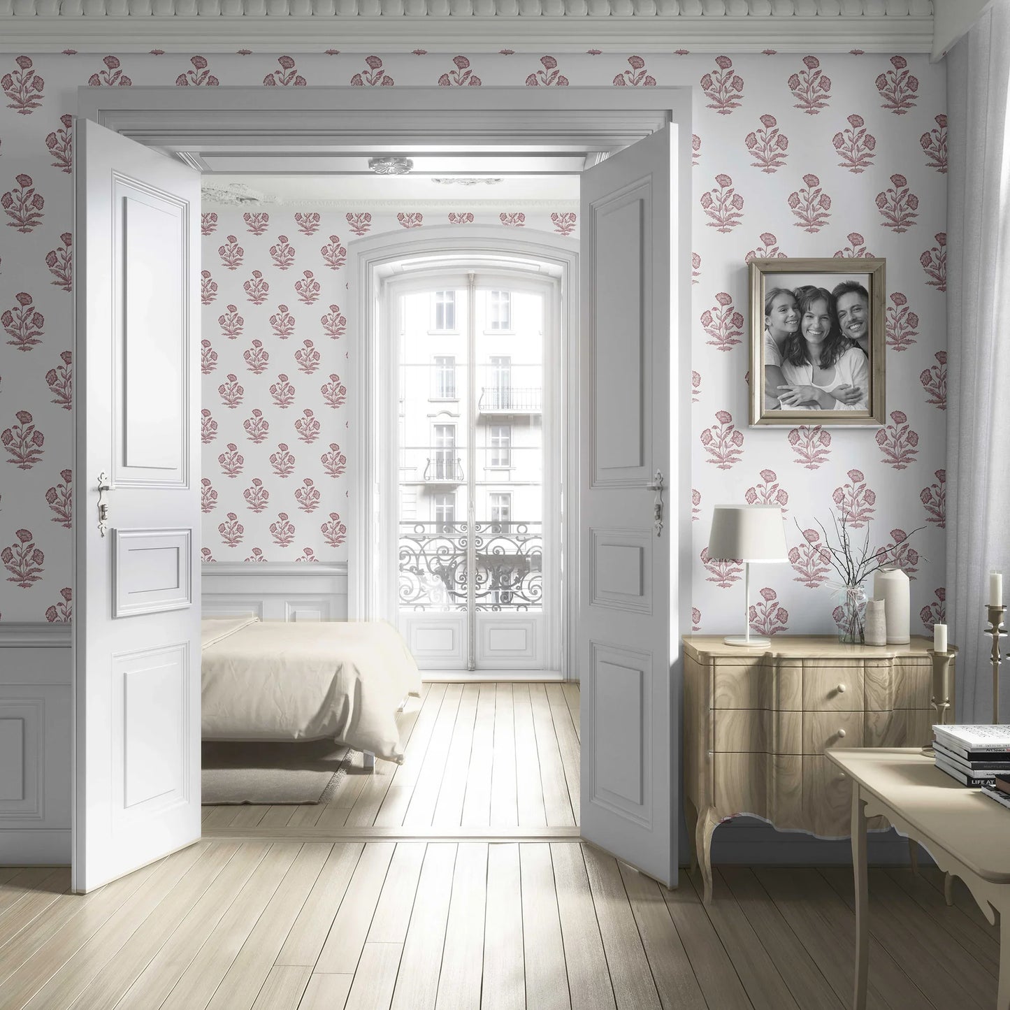 Mehrangarh Bloom Wallpaper - Blush Royale