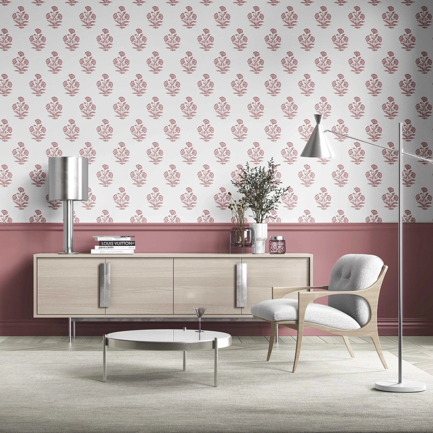 Mehrangarh Bloom Wallpaper - Blush Royale