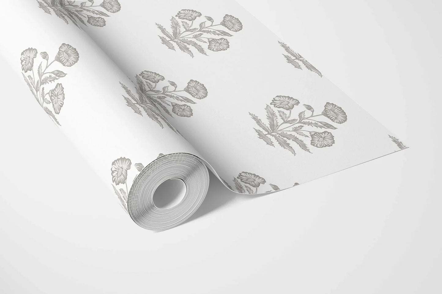 Mehrangarh Bloom Wallpaper - Misty Pearl