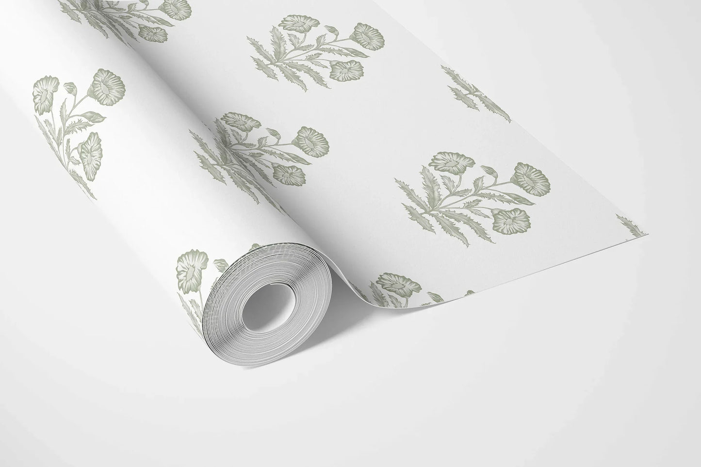 Mehrangarh Bloom Wallpaper - Sage Veil