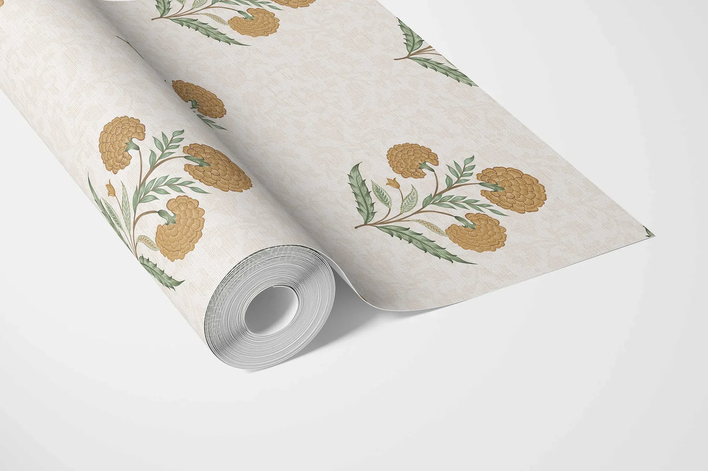 Chandni Bagh Wallpaper - Marigold Glow