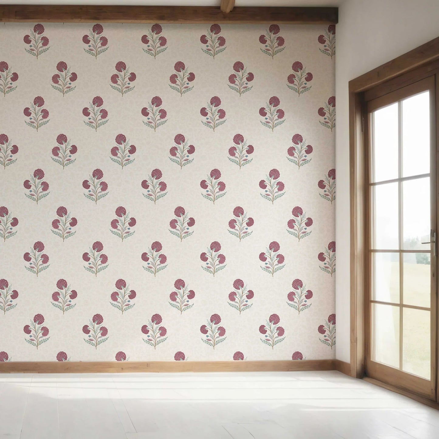 Chandni Bagh Wallpaper - Plum Royale