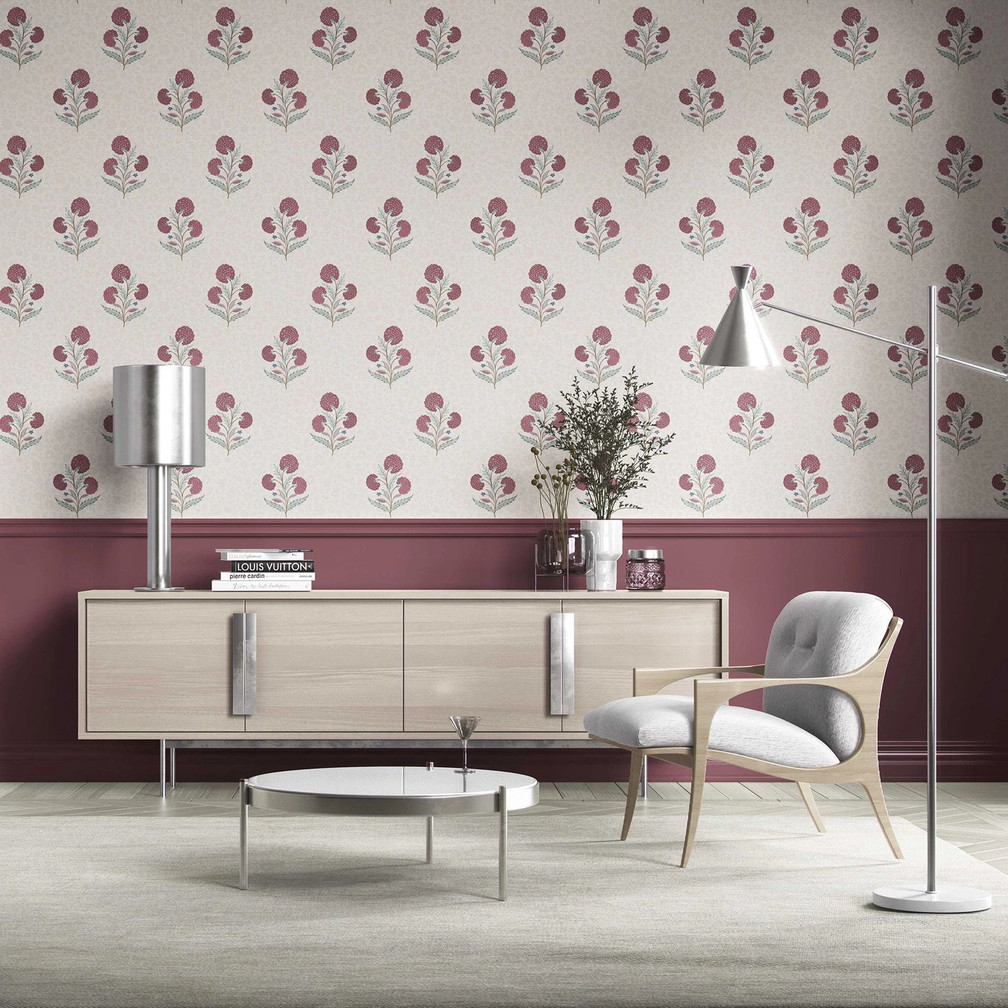 Chandni Bagh Wallpaper - Plum Royale
