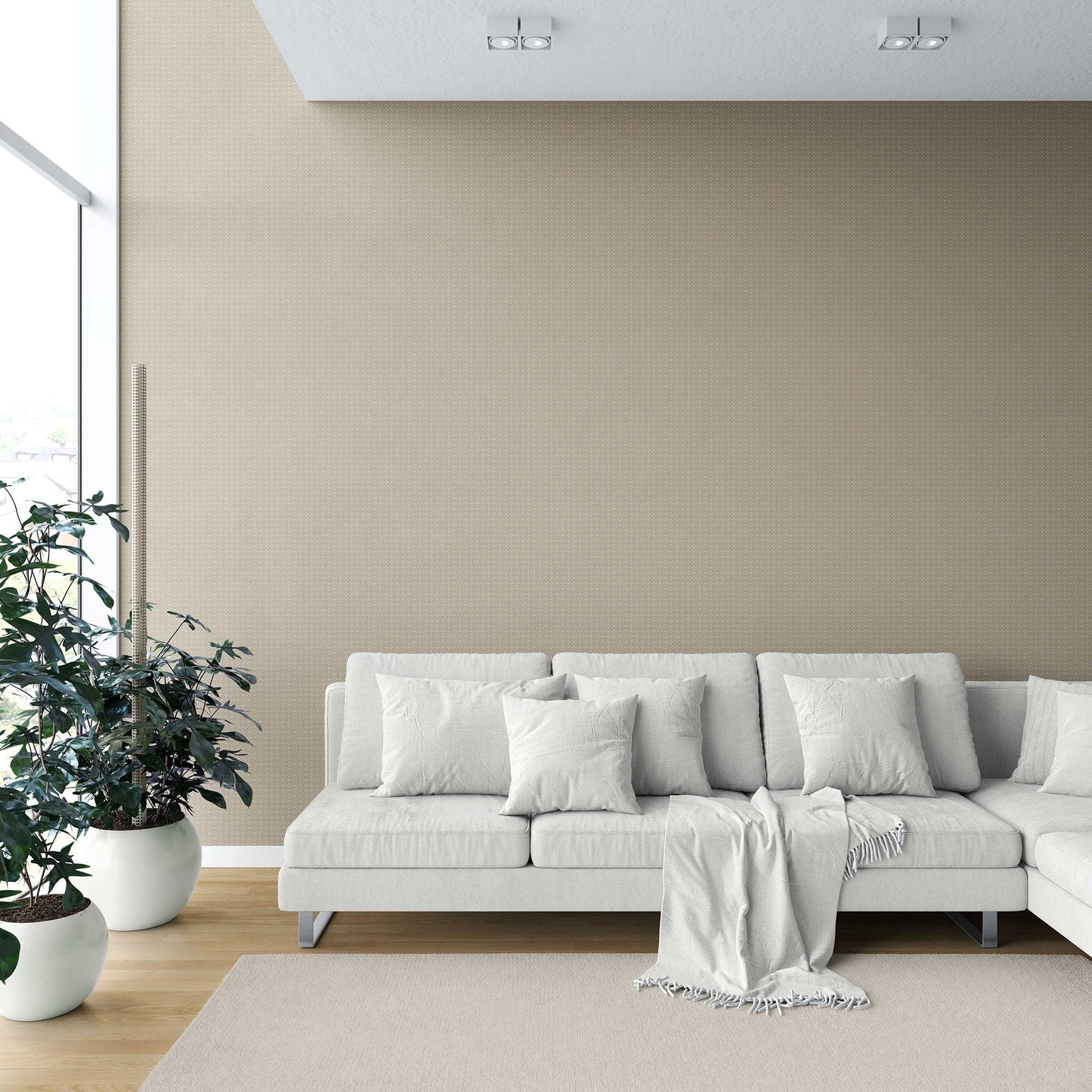 Sundar Mahal Wallpaper - Earthy Taupe