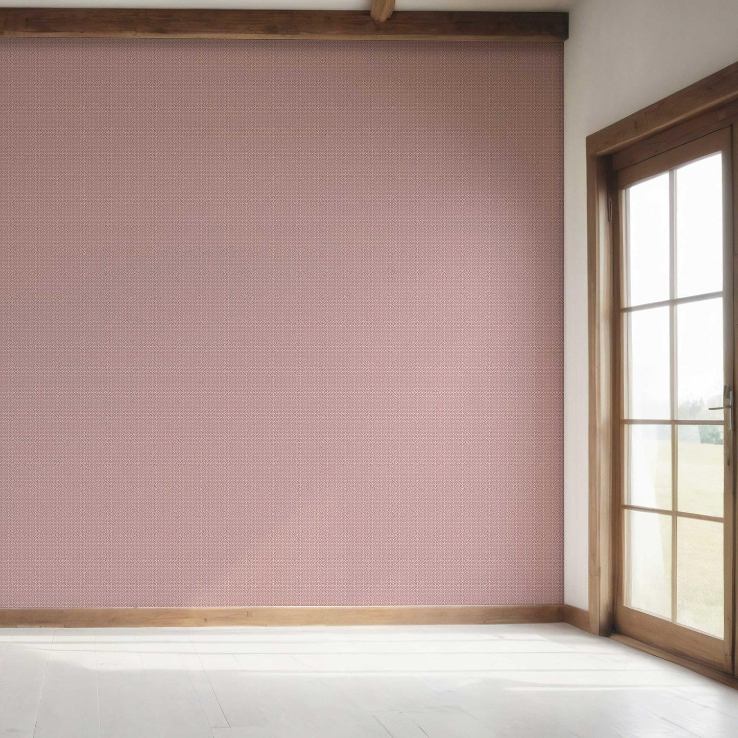 Sundar Mahal Wallpaper - Rosewood Blush